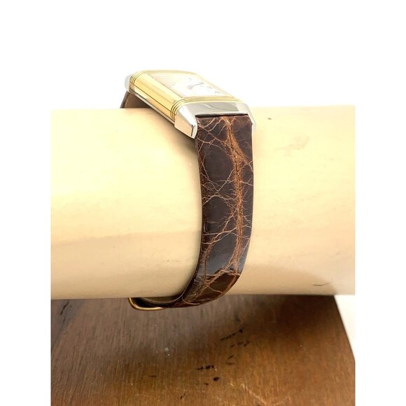 Jaeger-LeCoultre Reverso Women's Watch 260.5.08 Swiss Quartz 20x33mm Gold Steel - Picture 12 of 14